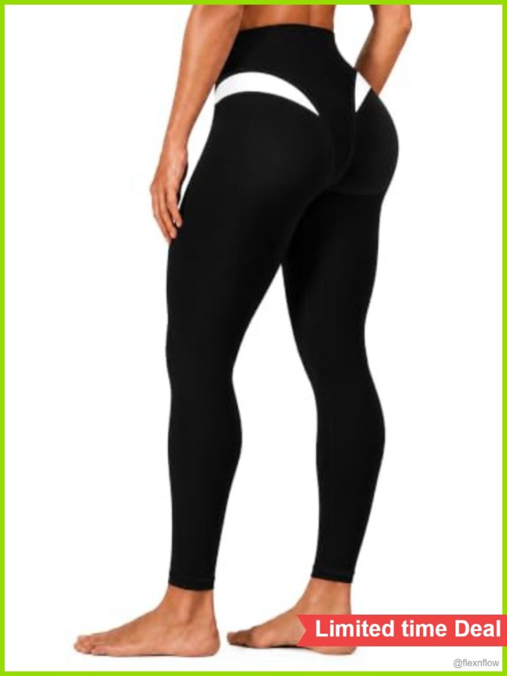 High Waisted Colorblock Workout Leggings Tummy Control 4-Way Stretch Yoga Pants